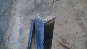 焚火台　足底溶接2