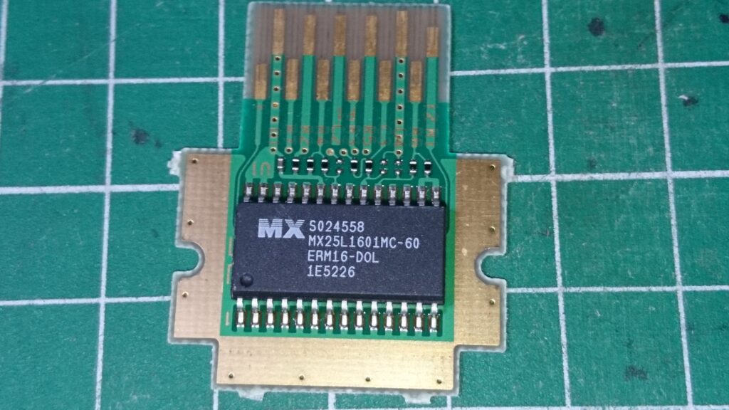 Nintendoゲームキューブ　メモリーカード基板　集積回路（IC）MX25L160MC-60