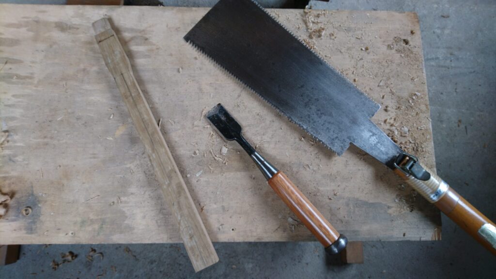 金槌の柄を修理　木材を加工して金槌の柄を作る（1から柄を作る）